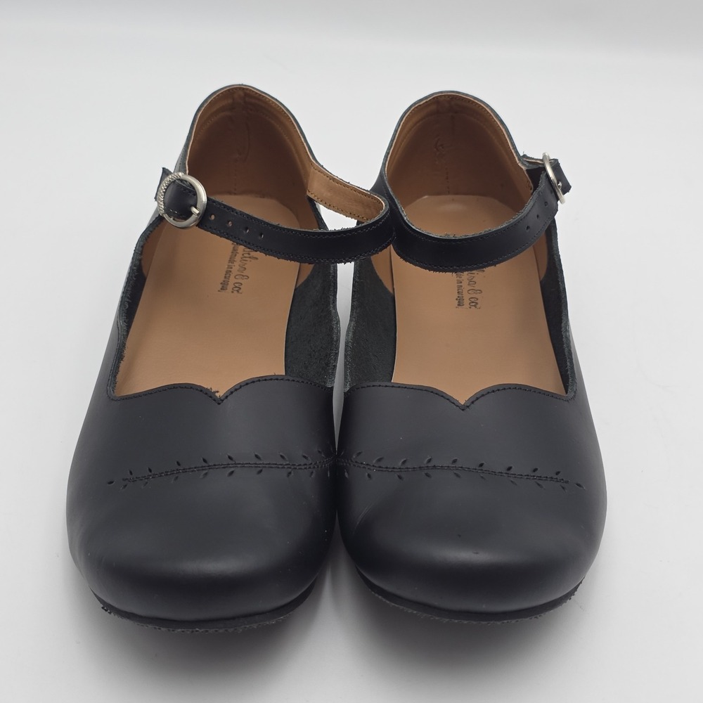 Adelisa & Co Black Leather Mary Jane Shoes Women's Size 42/11.5-12US - Picture 3 of 10